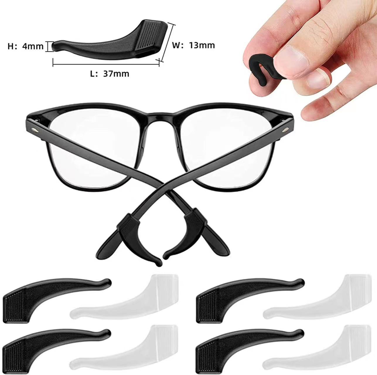 56PCS All Eyeglass Ear Pads Eyeglasses Hook Anti-slip Non-slip Cover Adjust