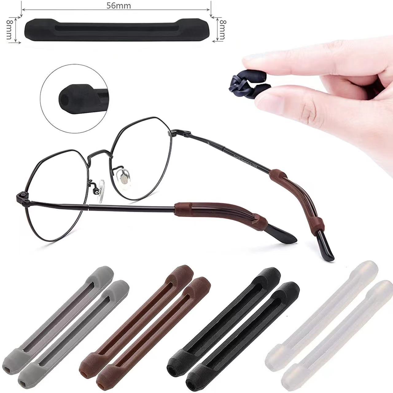 56PCS All Eyeglass Ear Pads Eyeglasses Hook Anti-slip Non-slip Cover Adjust