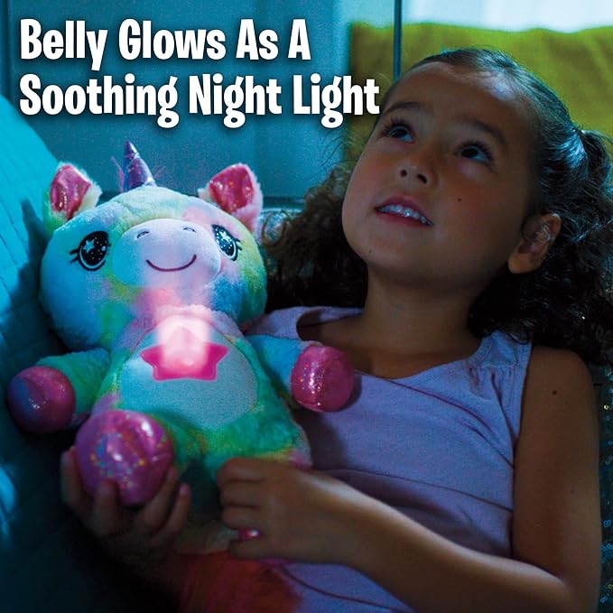 Ontel Star Belly Dream Lites Stuffed Animal Night Light Shimmering Rainbow Unicorn