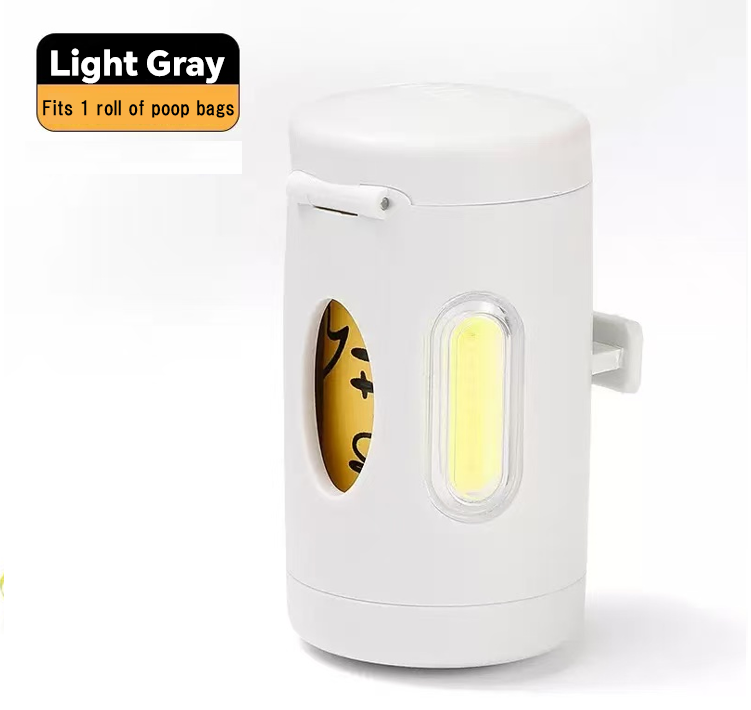 All-in-one pet waste bag container with LED light Suit for Flexi Dog Accessory Multi Box