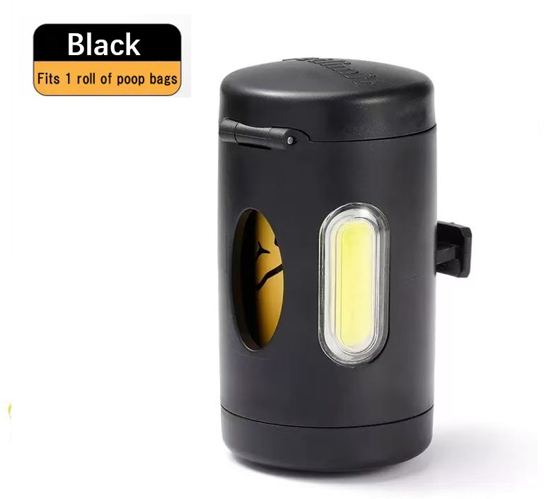 All-in-one pet waste bag container with LED light Suit for Flexi Dog Accessory Multi Box