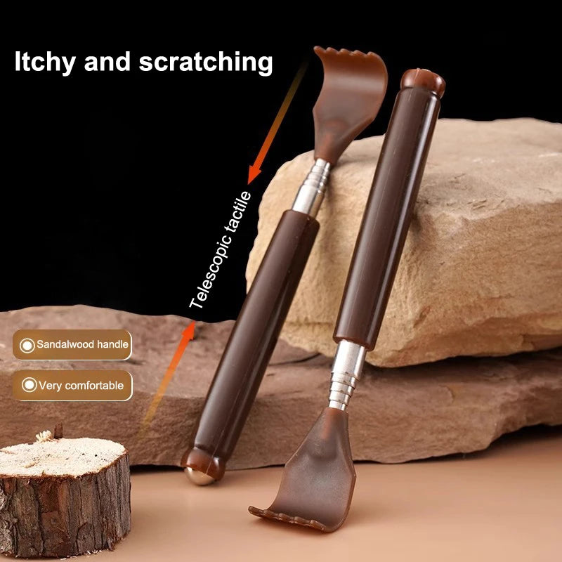 Telescopic Back Scratcher Stick Thick Extendable Massage Tool with Magnet
