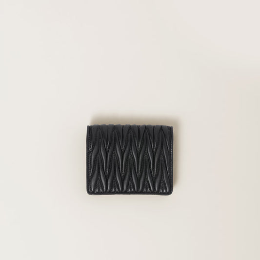 MiuMiu Small matelassé nappa leather wallet