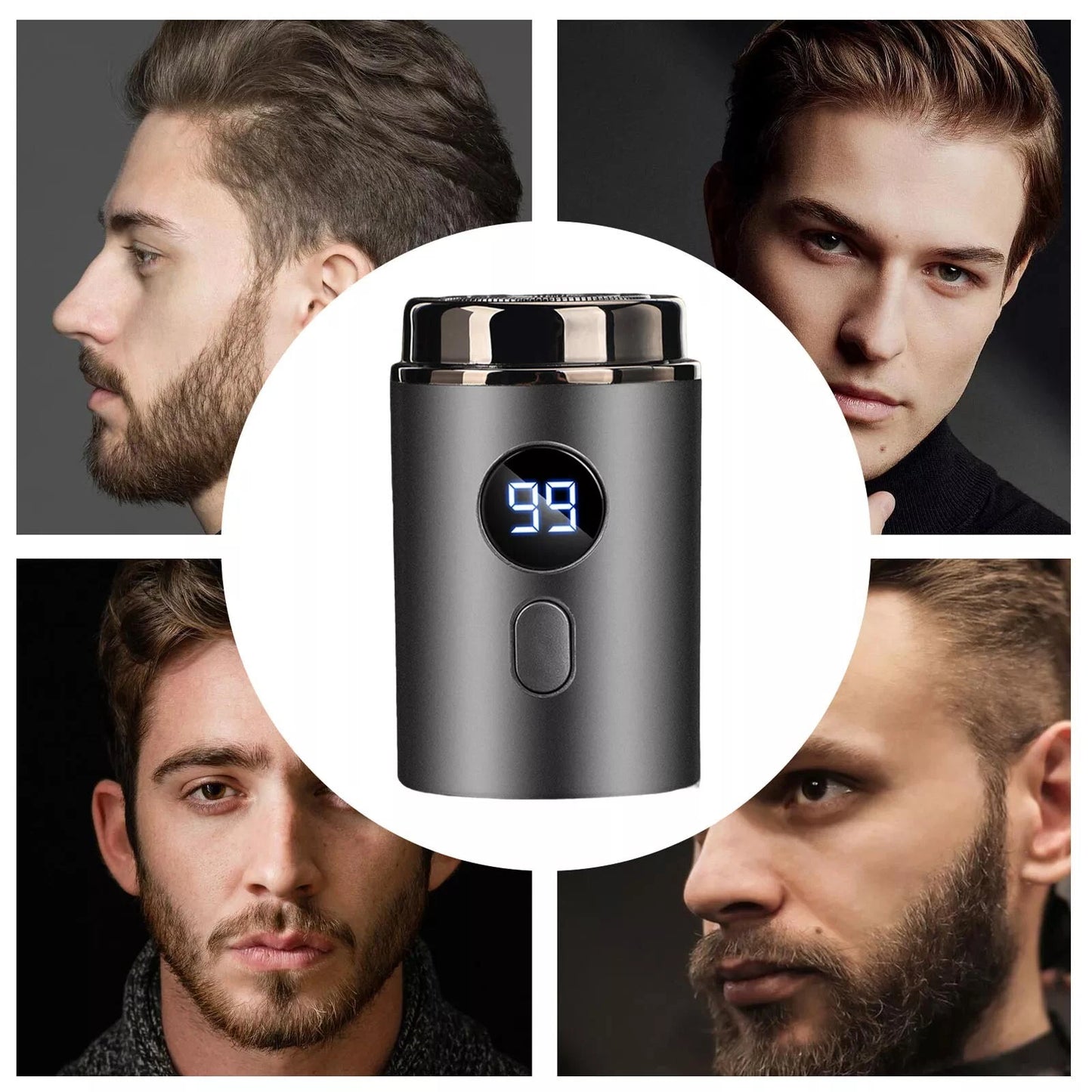 Mini-Shave For Men Electric Shaver Pocket Waterproof Rechargeable Razor Portable