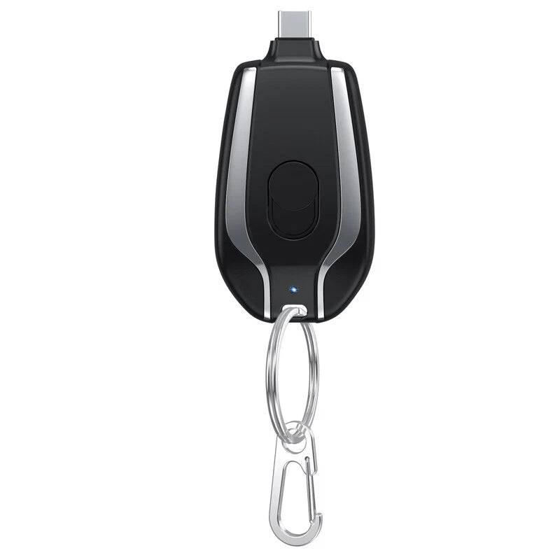Keychain Portable Mini Power Bank Emergency Pod Charger For Phone 1500mAh