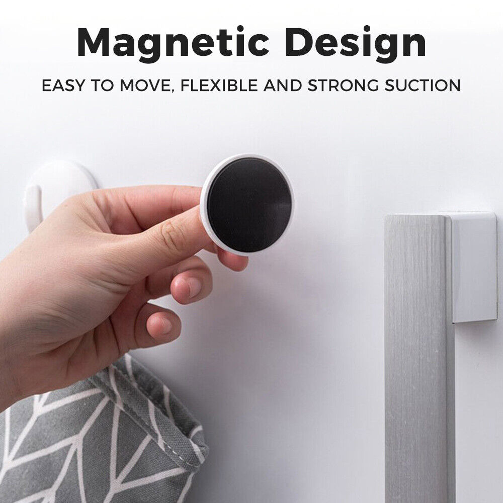 CLEARANCE- 2pcs Magnetic Hooks Coat Hat Keys White Hanger Home Ornaments Organizer Supplies
