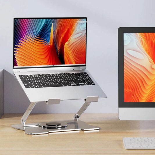 CLEARANCE- 360° Rotating Adjustable Laptop Stand Ergonimic Foldable Laptop Riser for Desk
