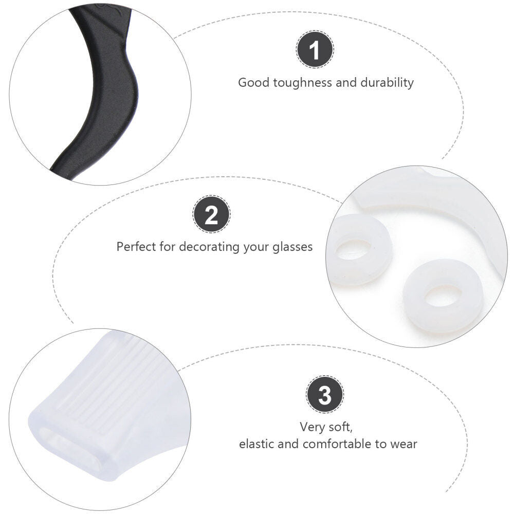56PCS All Eyeglass Ear Pads Eyeglasses Hook Anti-slip Non-slip Cover Adjust