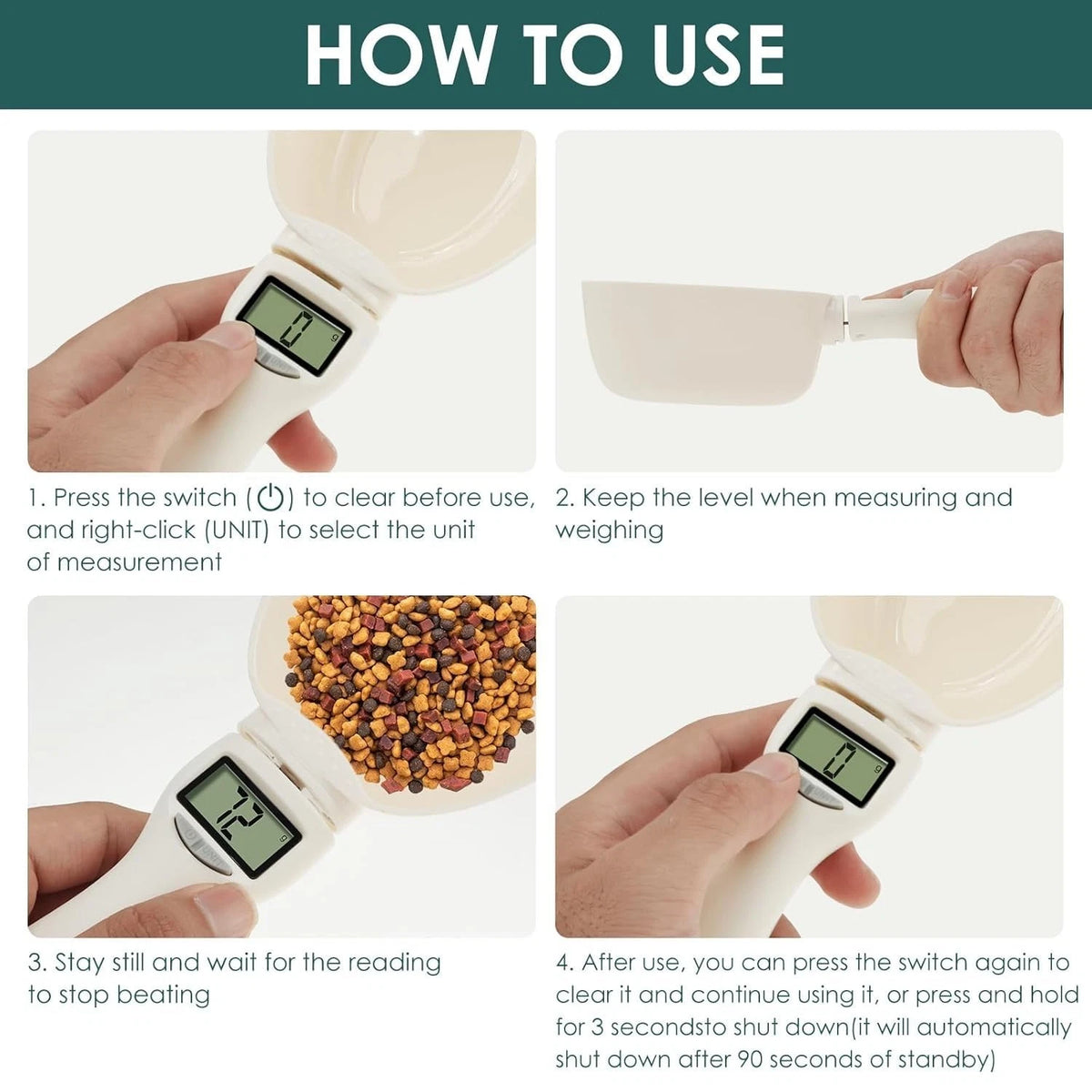 Digital Measuring Spoon, Electronic Measuring Spoon Scale (Cooking/Baking/Pets)