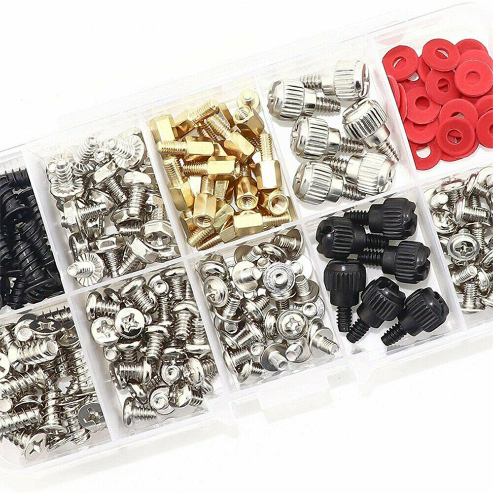 300PCS Motherboard CD-ROM Hard Disk Repair Tool Computer PC Screws Kit with Case