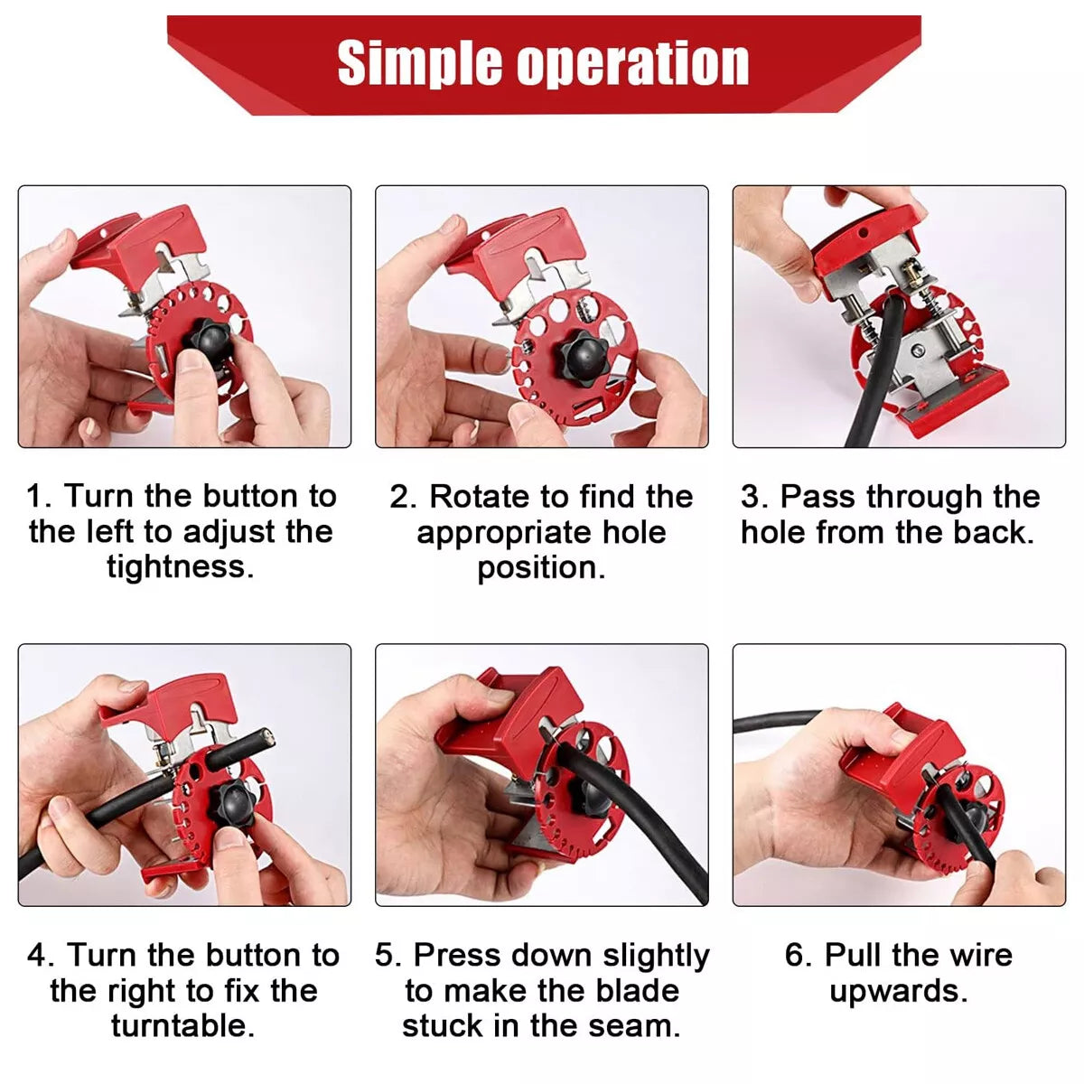Wire Stripper Electric Cable Cutter Quick Stripping Handheld Machine Universal