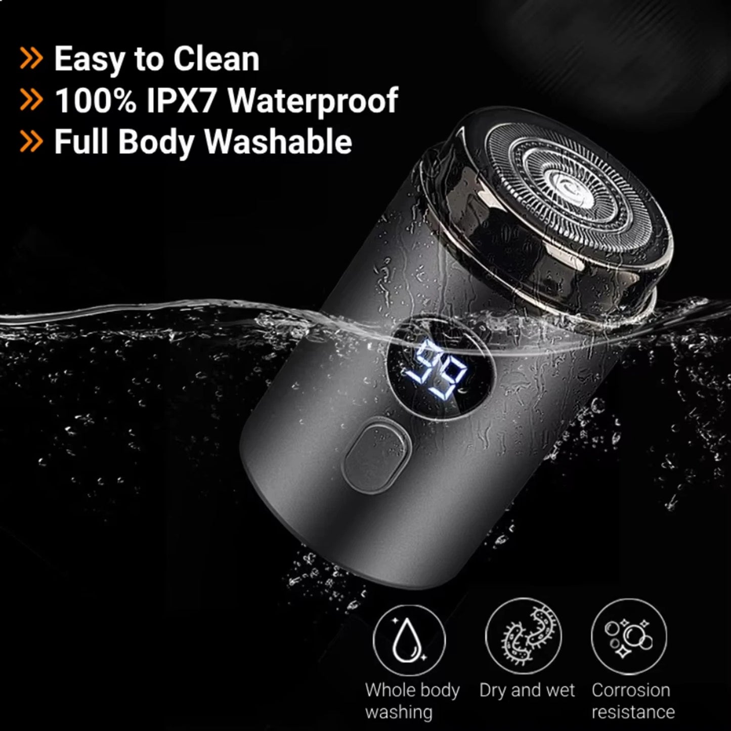 Mini-Shave For Men Electric Shaver Pocket Waterproof Rechargeable Razor Portable