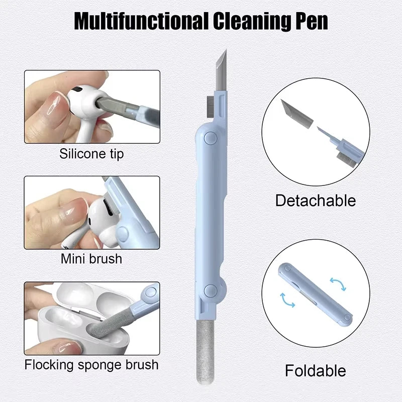 7-in-1 Keyboard Cleaning Kits Airpods Cleaner Headset Cleaner Pen Laptop Screen