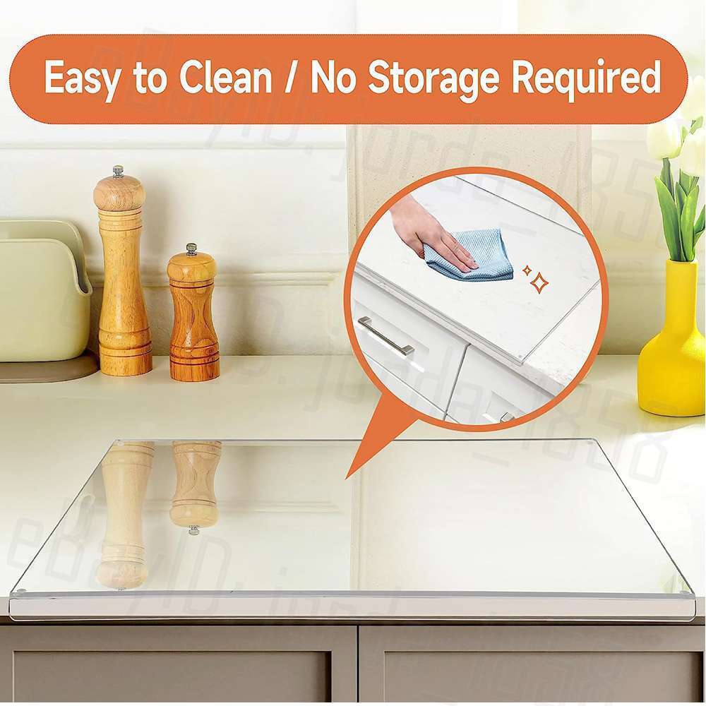 CLEARANCE- Kitchen Acrylic Cutting Boards Transparent Chopping Board Non Slip 45*35cm