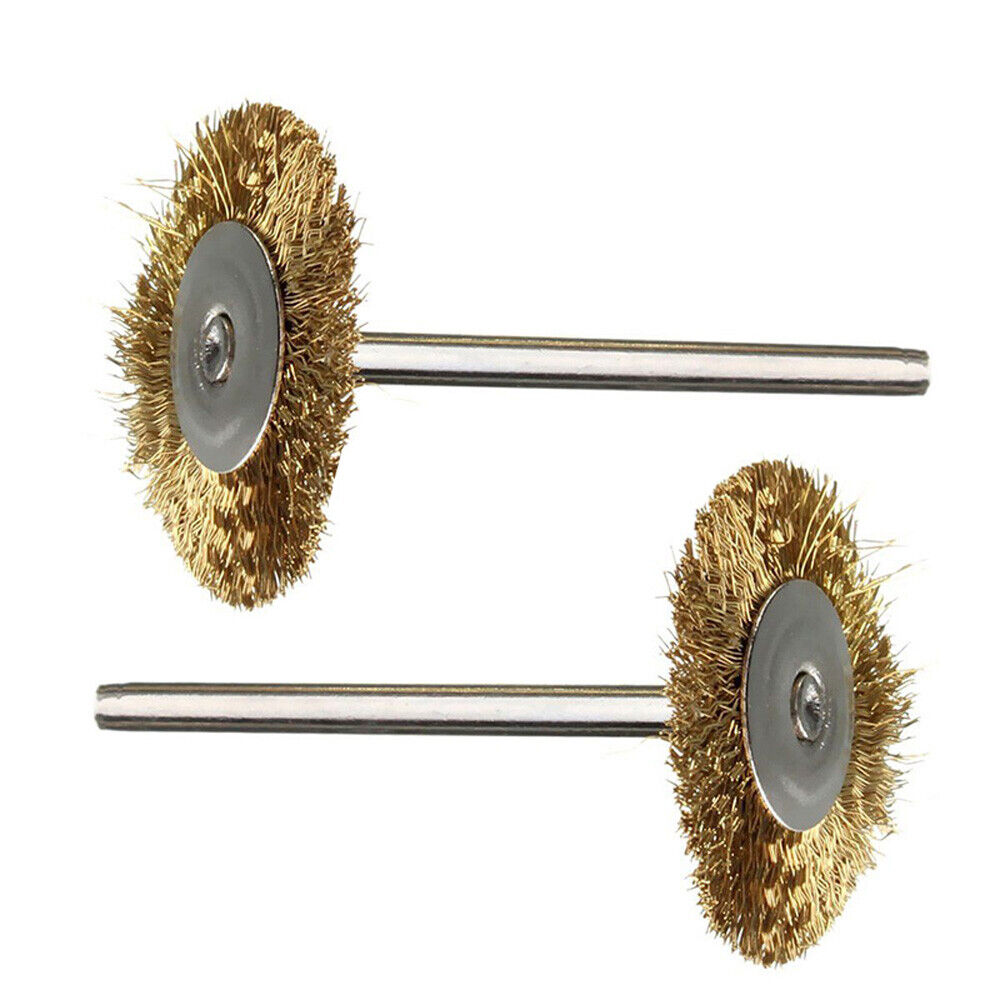 36PCS Steel Brass Wire Wheel Polishing Pad Brush Set For Dremel Rotary Tool