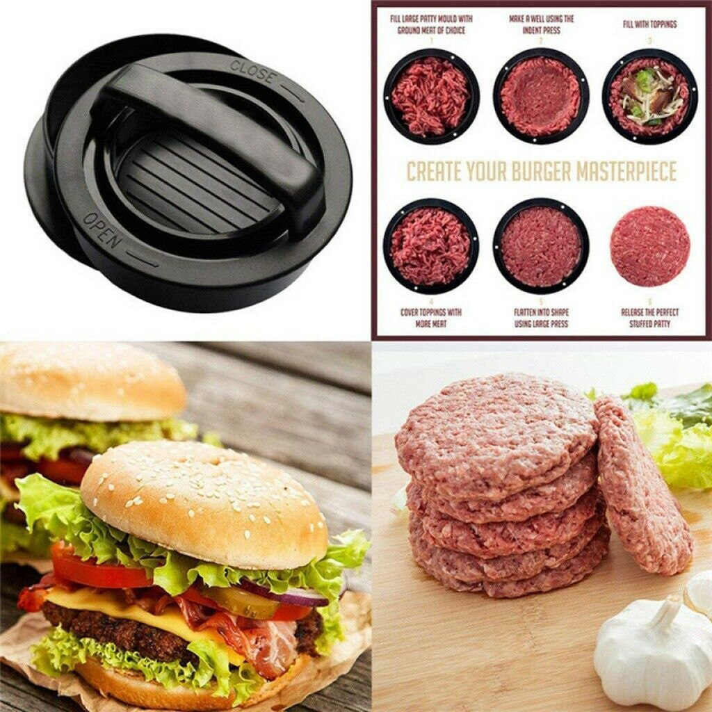 CLEARANCE- Hamburger Press Mould Stuffed Burger Slider Patty Maker Kitchen Tool