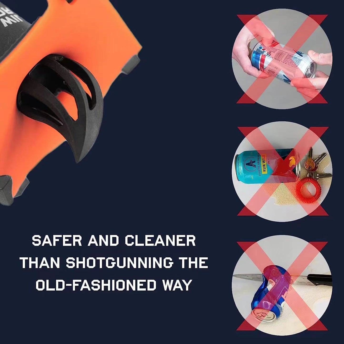 CLEARANCE- Beer Party with Built-in Funnel Innovative Shotgun Tools Bottle Opener