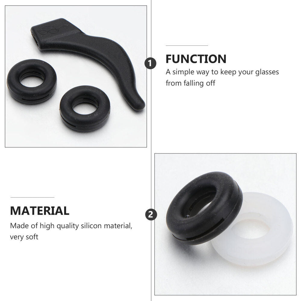 56PCS All Eyeglass Ear Pads Eyeglasses Hook Anti-slip Non-slip Cover Adjust