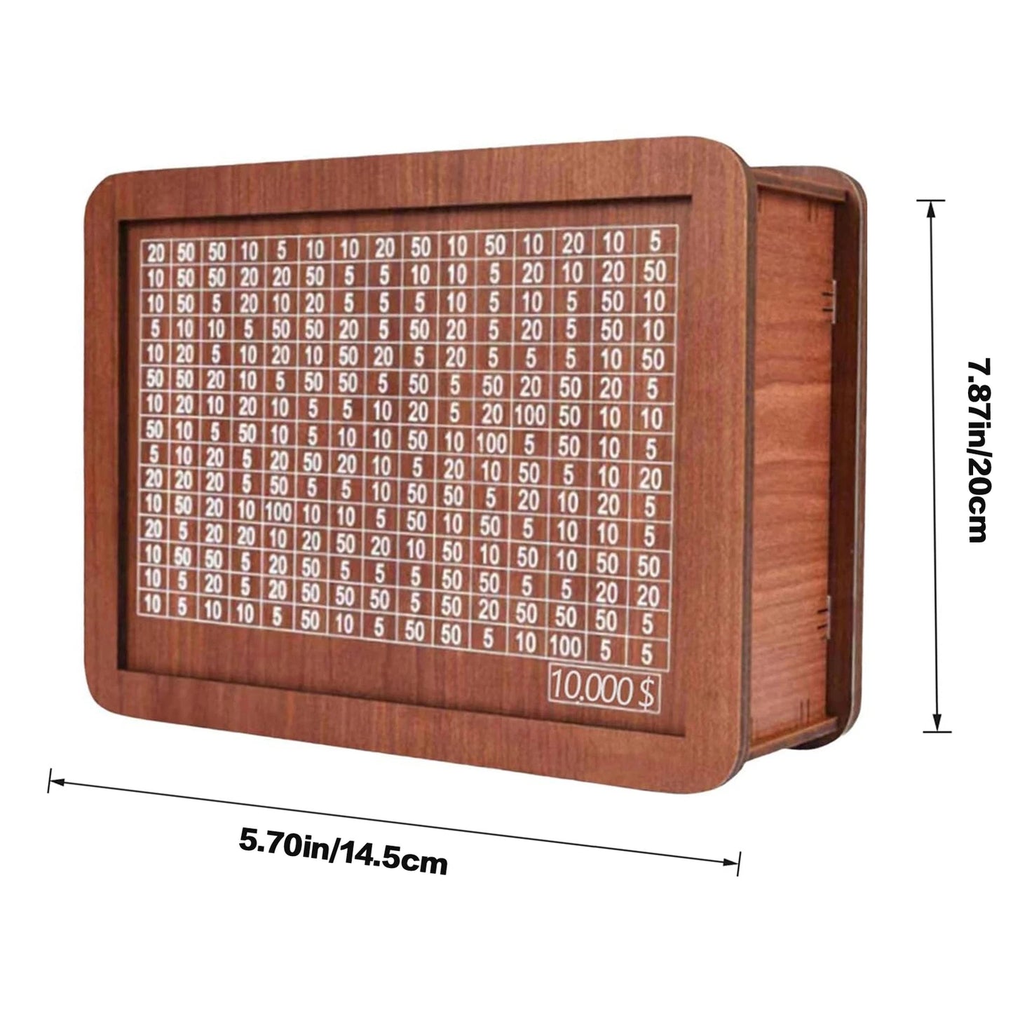Wooden Money Box with Counter Piggy Bank Cash Coin Money Saving Box $10000