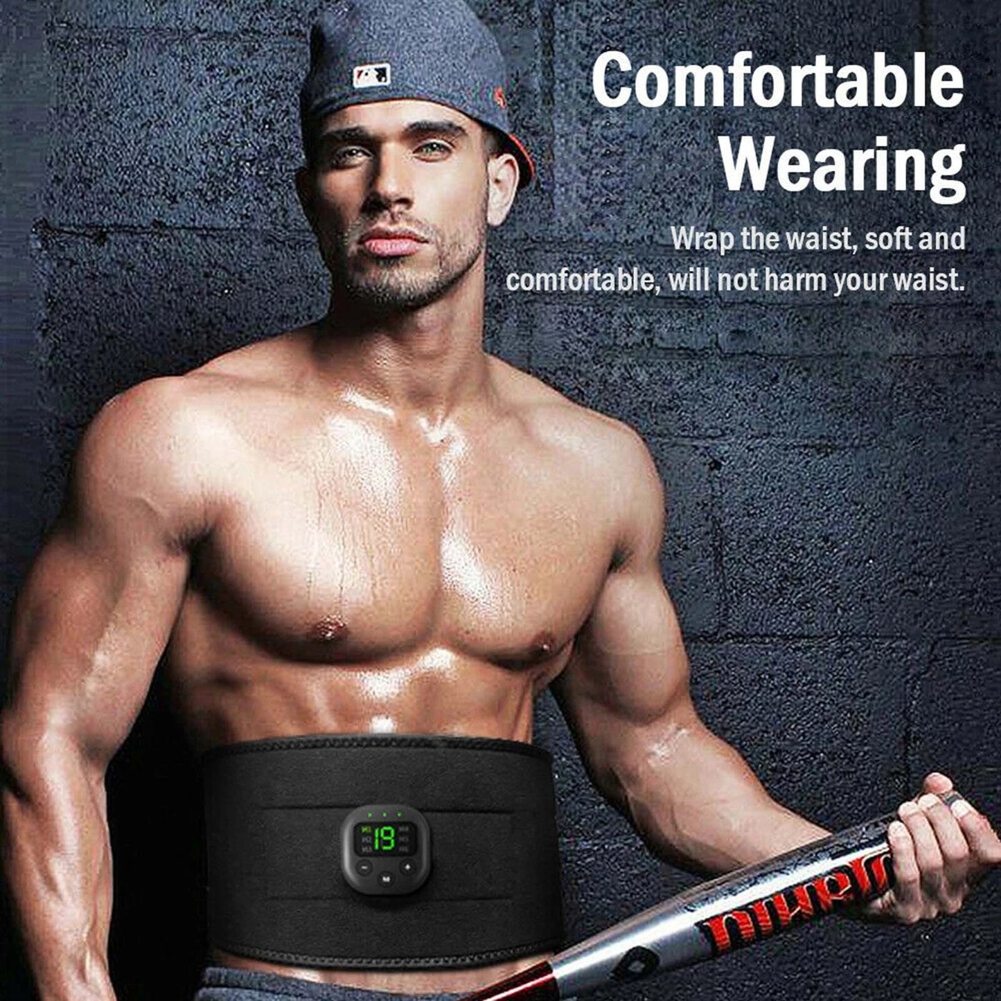 EMS Abdominal Belt Muscle Trainer Stimulator Toning Smart Home Training Belt