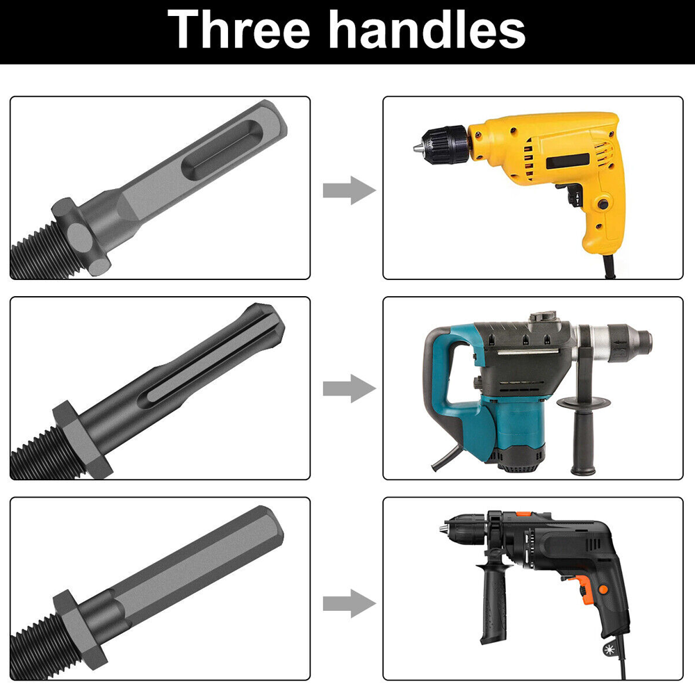 32mm High Speed Twist Firewood Drill Bit Wood Splitter Screw Splitting Cone Driver