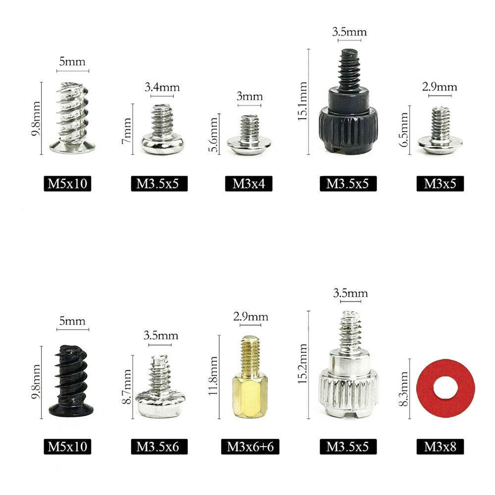 300PCS Motherboard CD-ROM Hard Disk Repair Tool Computer PC Screws Kit with Case
