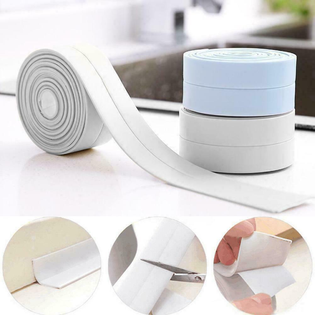 38MM*3.2M Kitchen Corner Sealant Tape Roll Waterproof Adhesive Sink Stove Gap Sticker Tool