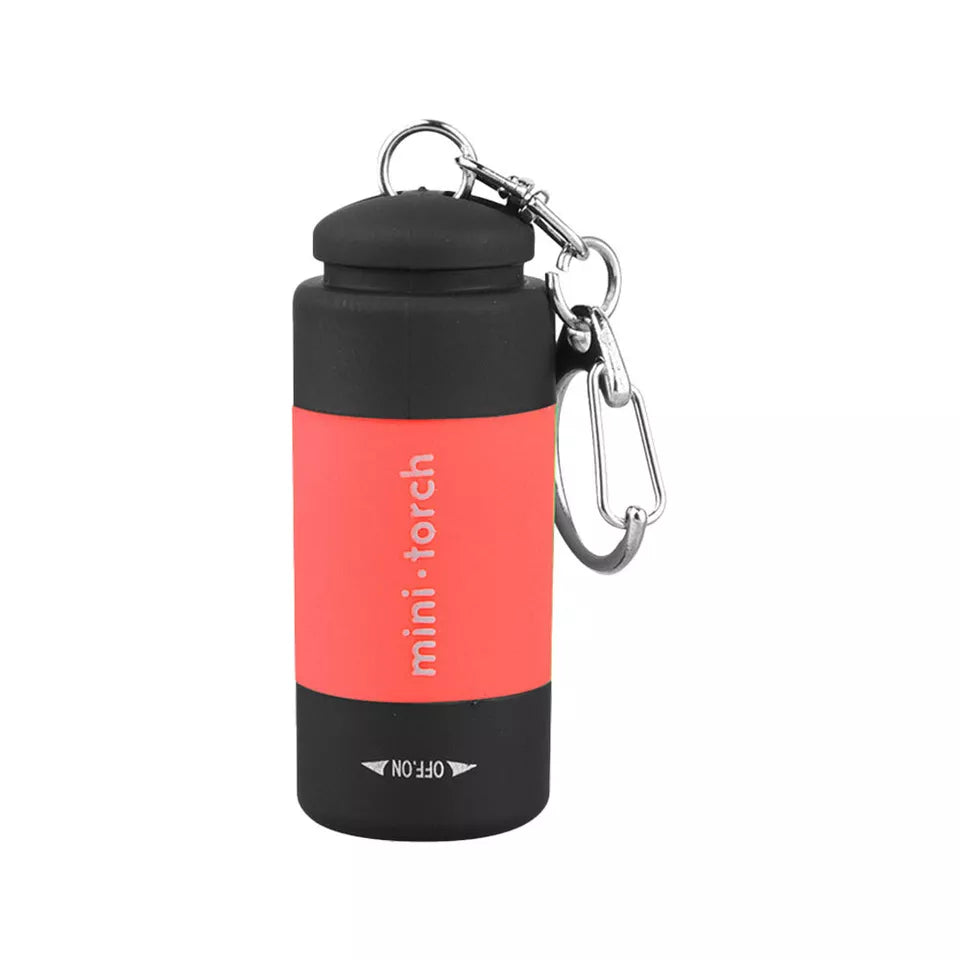 CLEARANCE- Mini USB Rechargeable LED Torch Lamp Flashlight Keychain Keyring Waterproof