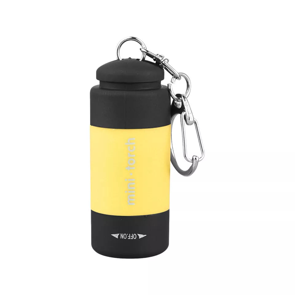 CLEARANCE- Mini USB Rechargeable LED Torch Lamp Flashlight Keychain Keyring Waterproof