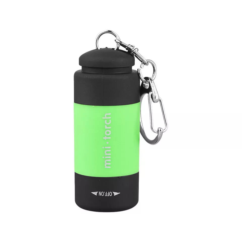 CLEARANCE- Mini USB Rechargeable LED Torch Lamp Flashlight Keychain Keyring Waterproof