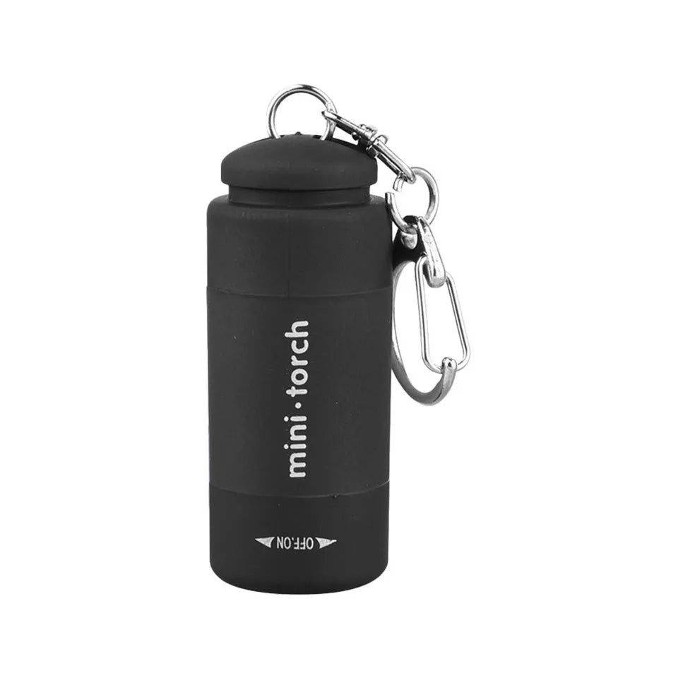 CLEARANCE- Mini USB Rechargeable LED Torch Lamp Flashlight Keychain Keyring Waterproof