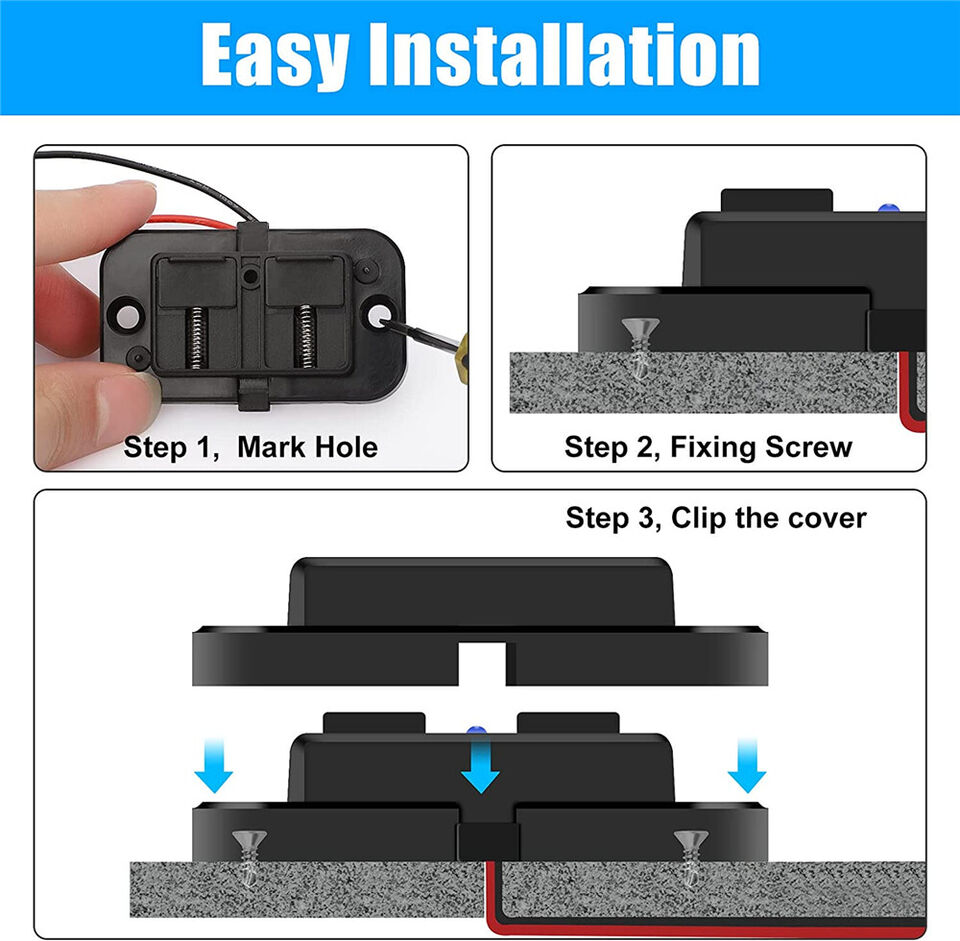 CLEARANCE- Car Dual USB 12V-24V Charger Quick Charge PD QC 3.0 Socket Power Outlet Type C