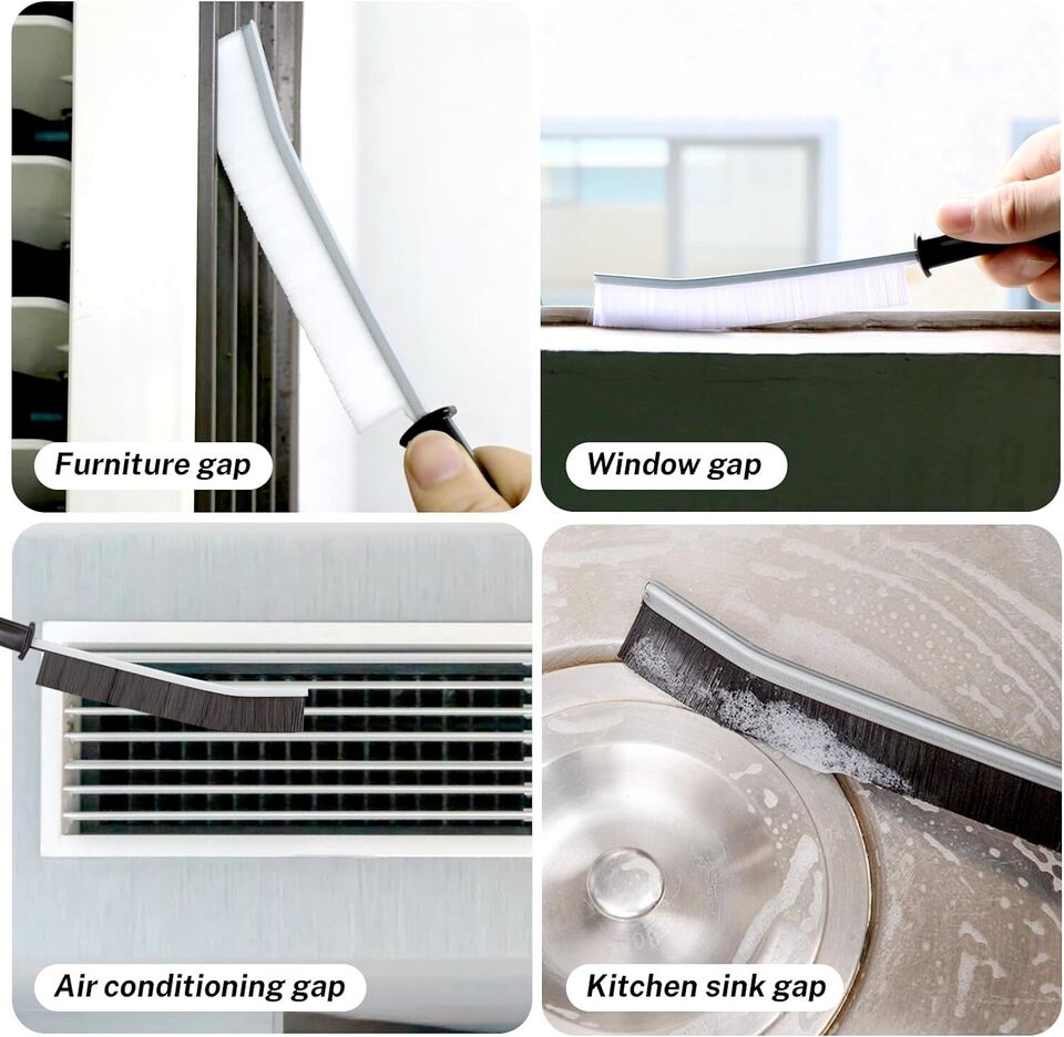 Tile Narrow Joints Durable Grout Cleaner Stiff Bristles Scrubber Cleaning Brush