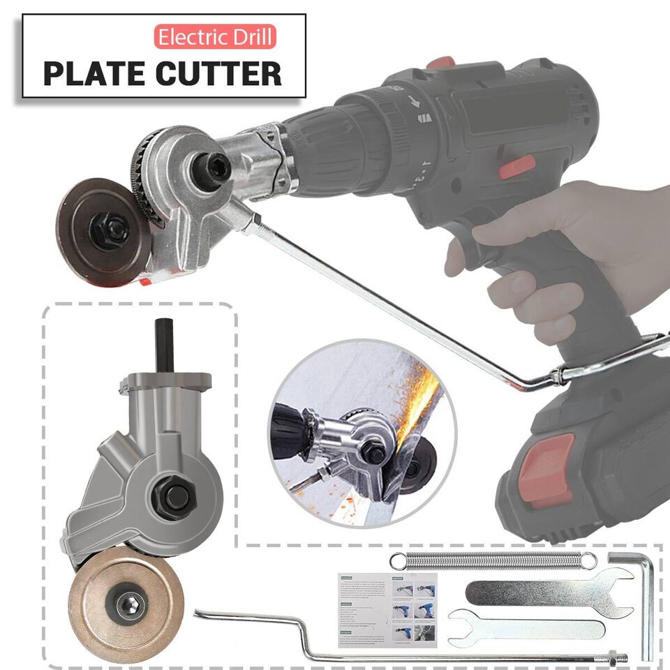 Safe and Durable Electric Drill Plate Cutter Attachment Electric Drill Shears