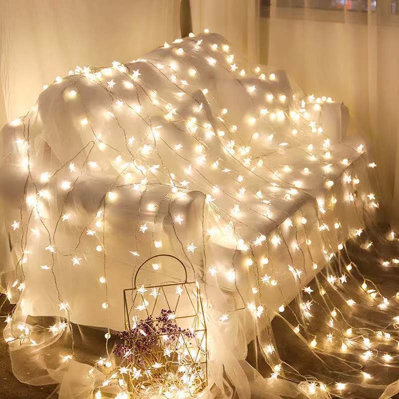 6M/ 10M LED Star Round Copper String Ligh
