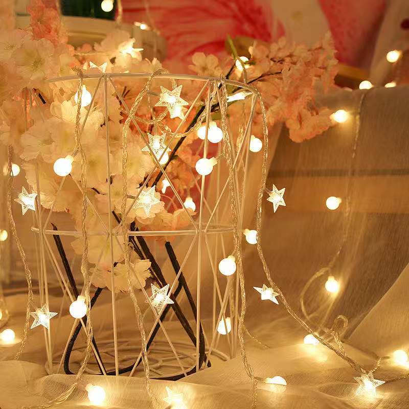 6M/ 10M LED Star Round Copper String Ligh