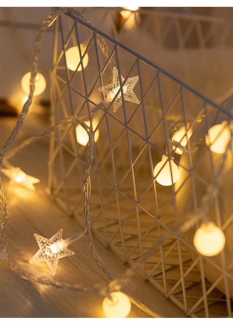 6M/ 10M LED Star Round Copper String Ligh