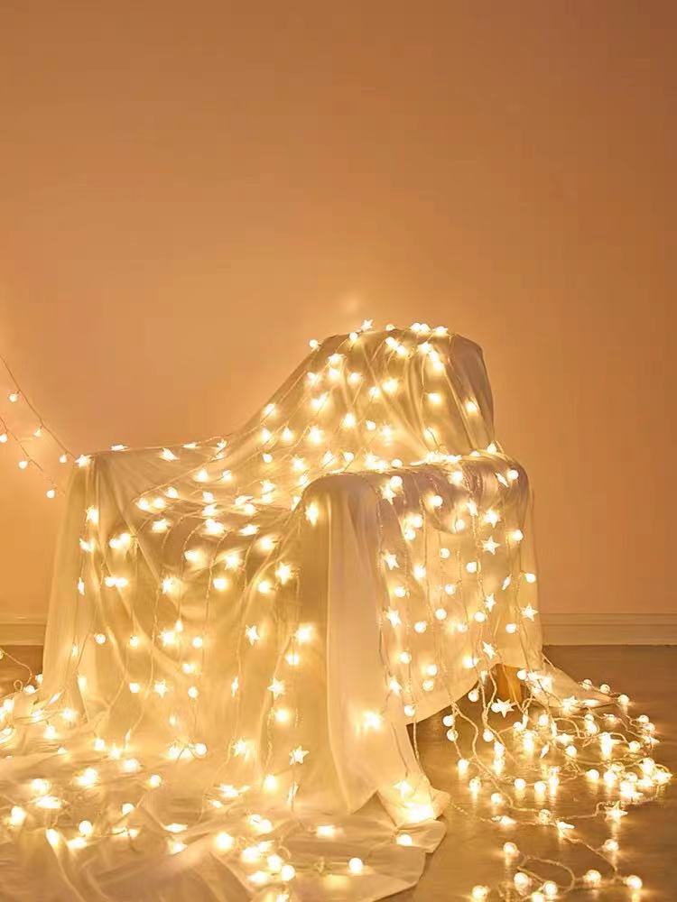 6M/ 10M LED Star Round Copper String Ligh