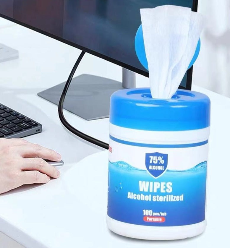 100pc 75% Alcohol Sterilized Cleaning Pad