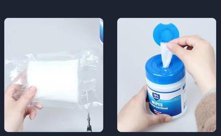 100pc 75% Alcohol Sterilized Cleaning Pad