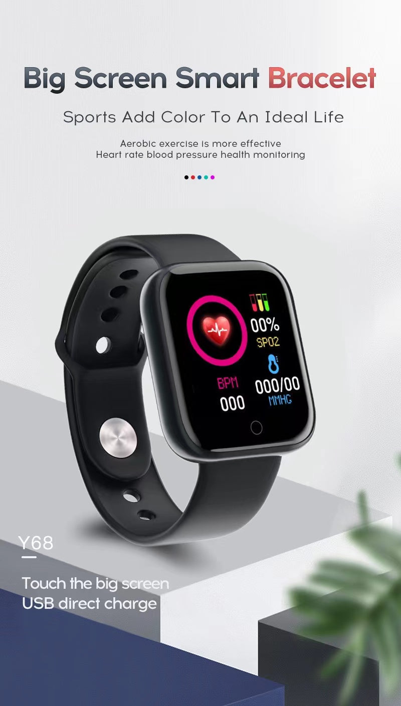 1.3" Smart Watch Sport Body Temperature Heart Rate Blood Oxygen Pressure Monitor