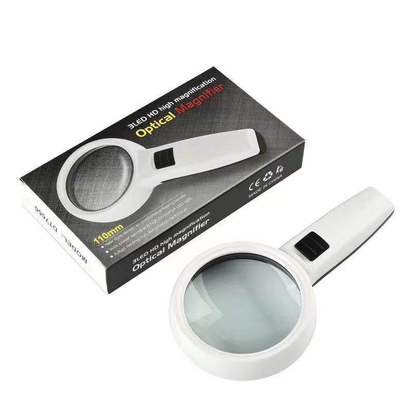 Lens 30X Magnifying Glass with LED Light Illuminated Lens 30X Magnifying Glass with LED Light Illuminated