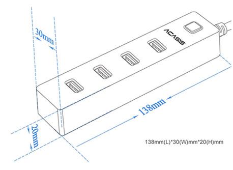 4 Port USB 3.0 High Speed Hub