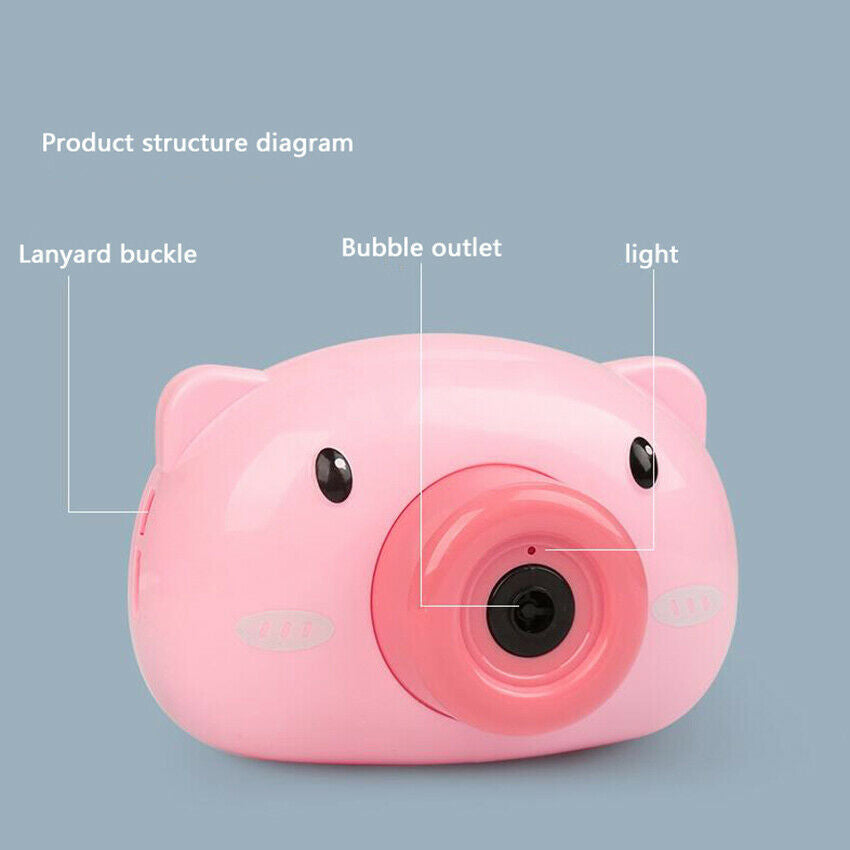 Free shipping-Piggy Camera Bubble Maker Machine with BATTERY