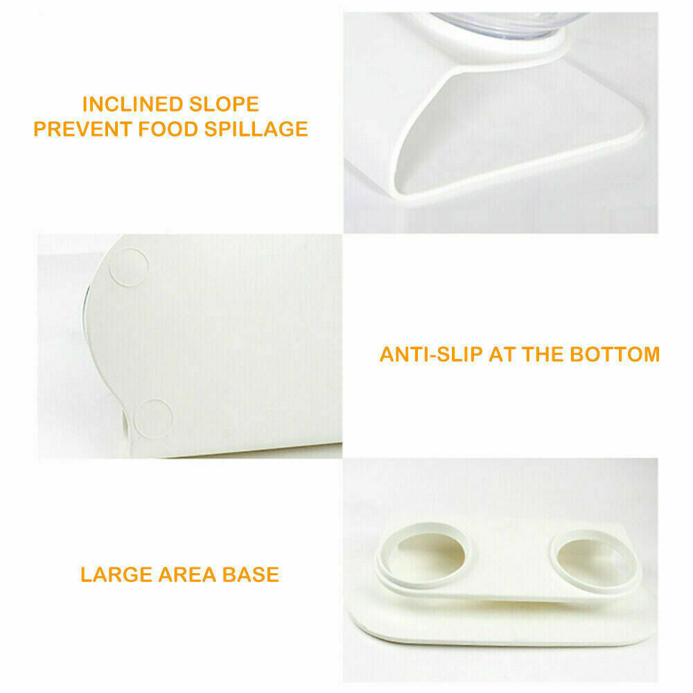 CLEARANCE- Double Elevated Stand Bowls Pet Bowl Feeder