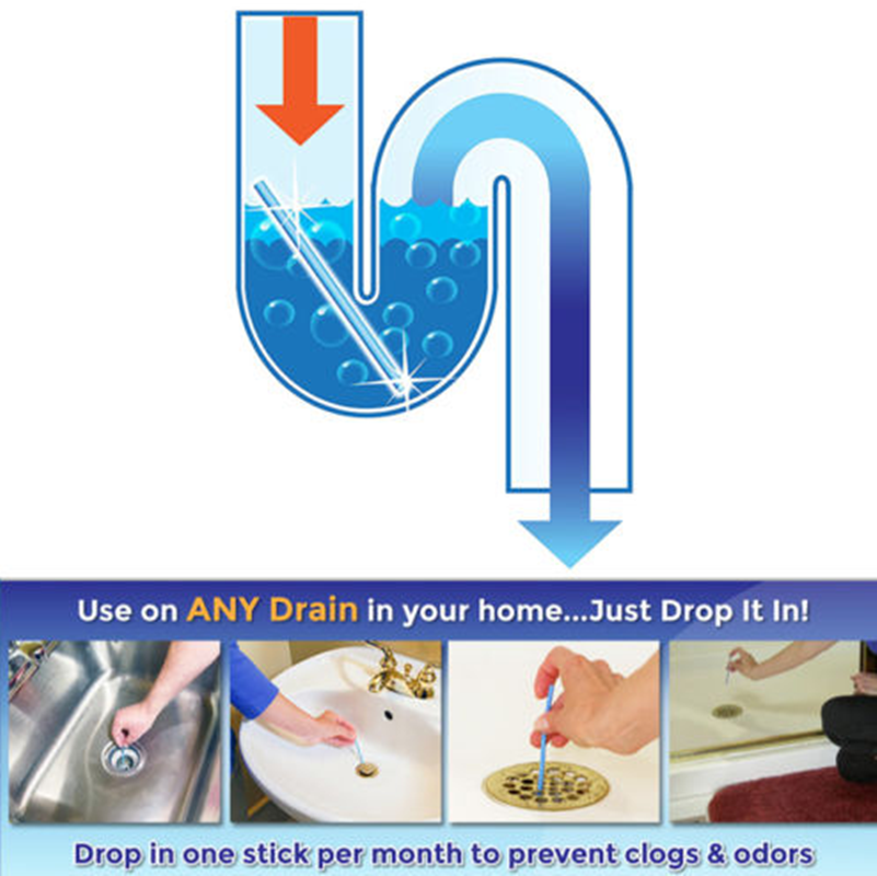 CLEARANCE- 12pcs Drain Decontamination Rods