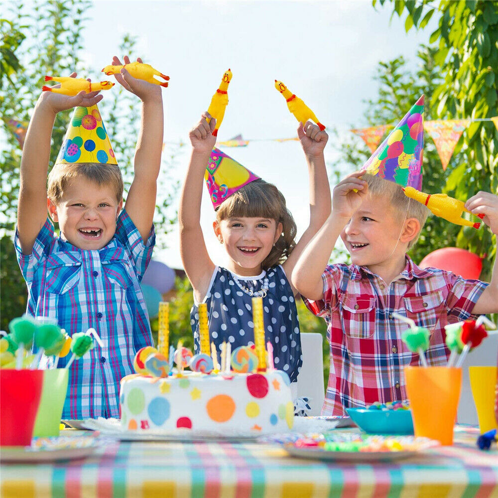 Funny Screaming Chicken Toy Squeaker Shrilling Pet Dog Bite Squeeze Rubber Chew