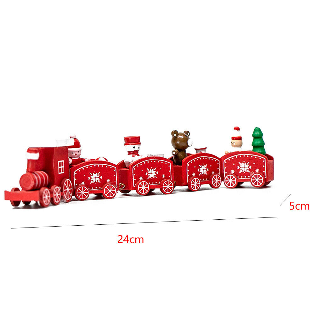 Eco-Friendly Christmas Wooden Train Decoration