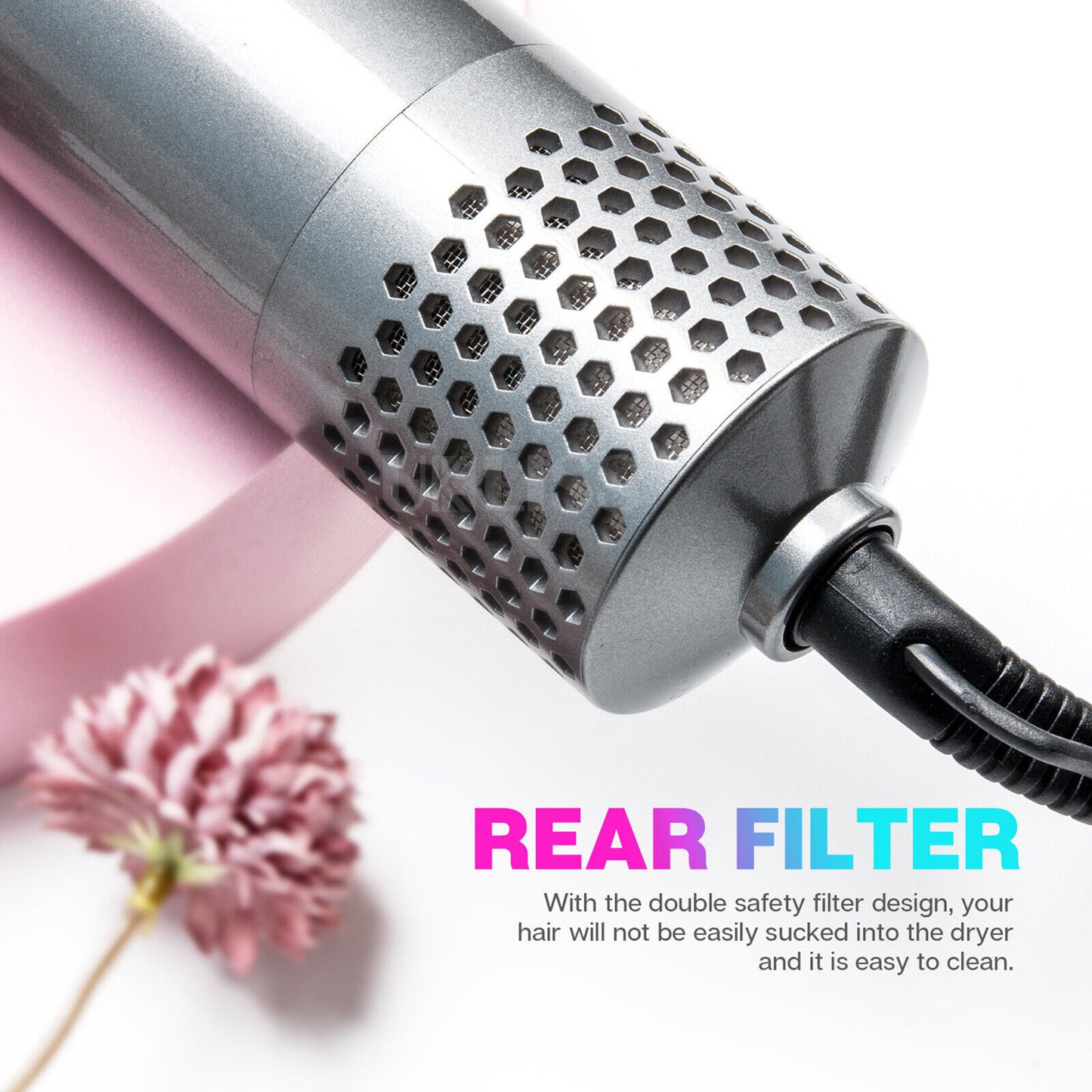 5in1 Electric Hair Dryer Hair Styler Straighteners Blow Brush Comb Curl Dryer
