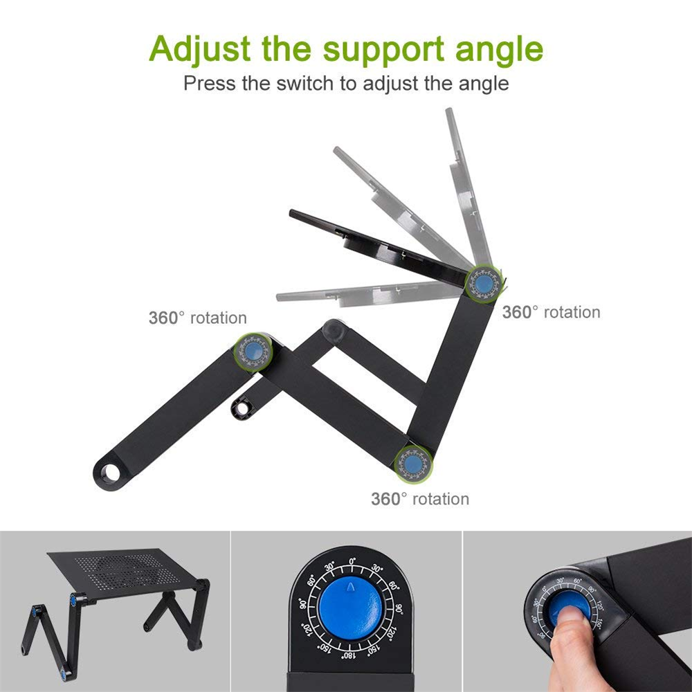 Foldable Laptop Stand with Mouse Pad Tray